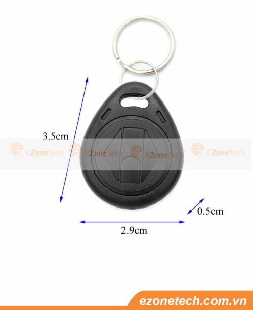 thẻ từ rfid 125khz sao chép dạng móc khóa loại dày