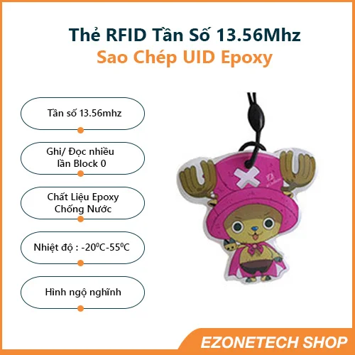 Thẻ Từ Sao Chép 13.56Mhz Epoxy Hình Ngộ Nghĩnh Chống Nước - Hình ảnh 5
