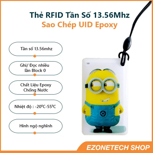 Thẻ Từ Sao Chép 13.56Mhz Epoxy Hình Ngộ Nghĩnh Chống Nước - Hình ảnh 11