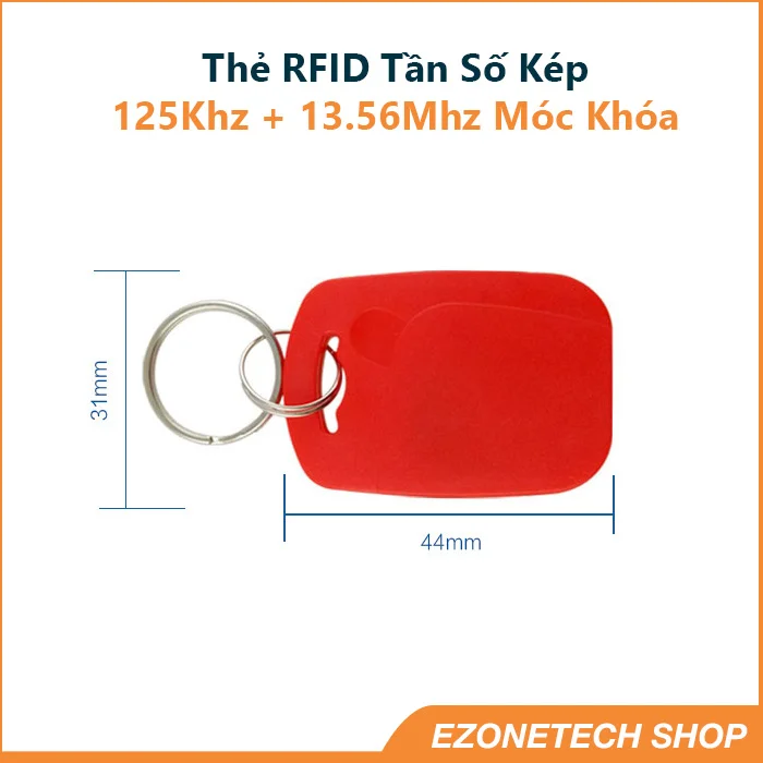 Thẻ Từ Tần Số Kép Sao Chép 125Khz Và 13,56Mhz Dạng Móc Khóa Chống Nước - Ảnh 4