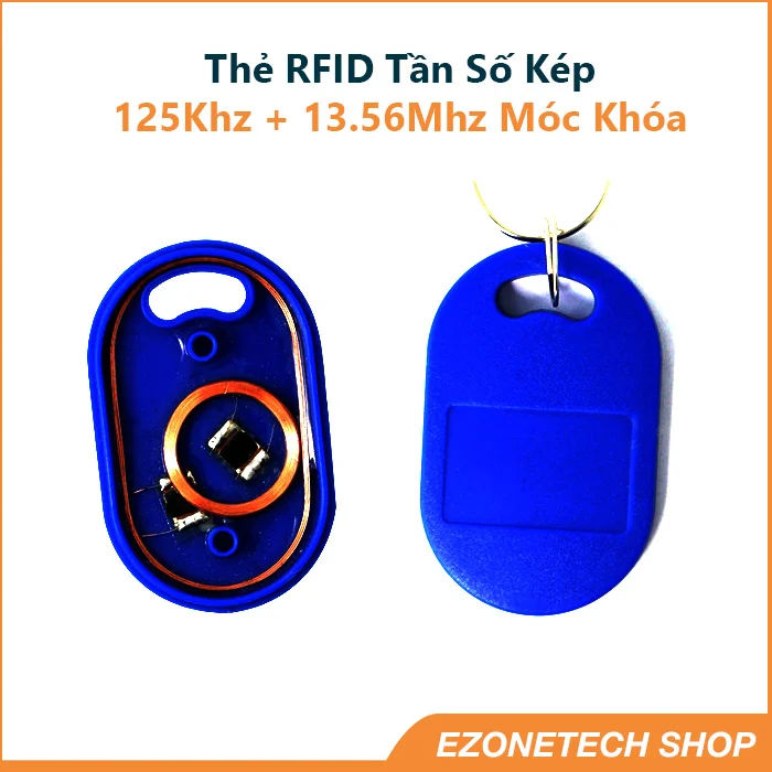 Thẻ Từ Tần Số Kép Sao Chép 125Khz Và 13,56Mhz Dạng Móc Khóa Chống Nước - Ảnh 5