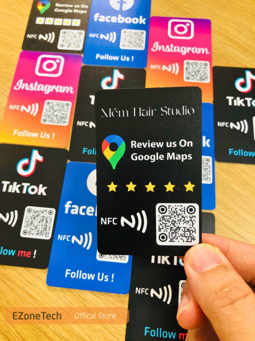Thẻ review google tiệm nail