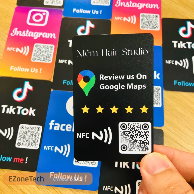 Thẻ review Google chất liệu PVC