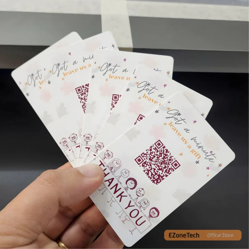 Thẻ review Google chất liệu PVC