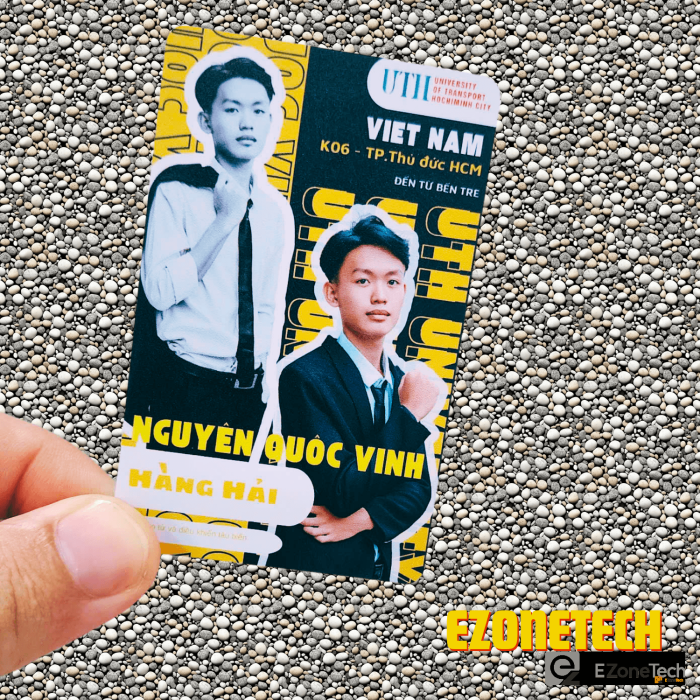 Thẻ PVC in ảnh chân dung theo yêu cầu