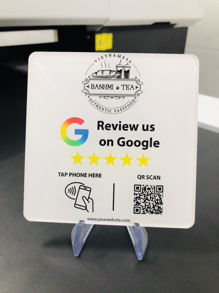 Bảng Google Review NFC QR Code