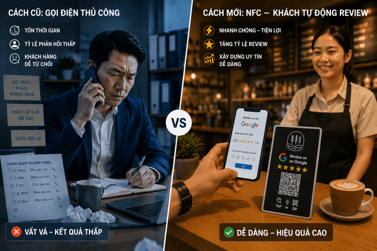 Google Reviews Cho Doanh Nghiệp: Giải Pháp NFC Tự Động Hóa Thu Thập Đánh Giá 2 H2