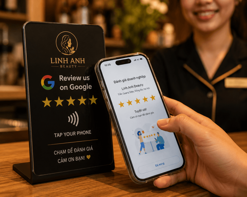Google Reviews Cho Doanh Nghiệp: Giải Pháp NFC Tự Động Hóa Thu Thập Đánh Giá 3 H3