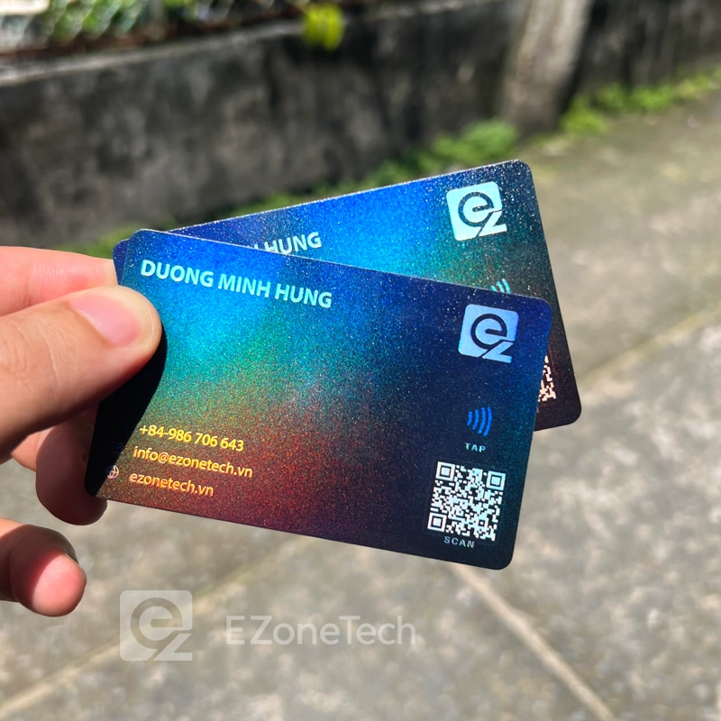 Namecard NFC hiệu ứng hologram